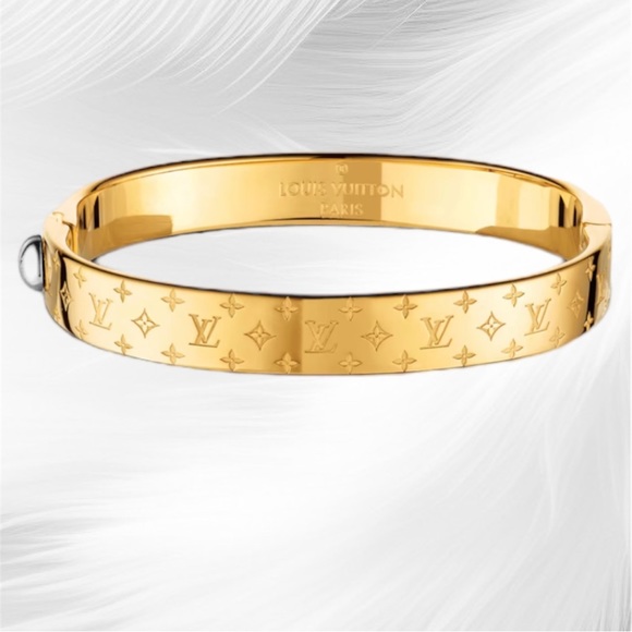 Louis Vuitton Jewelry - LOUIS VUITTON Gold Nanogram Cuff